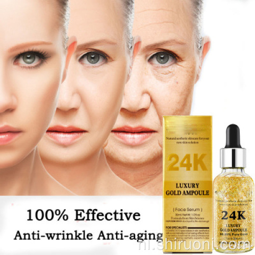 Biologisch anti-aging gezicht 24K goud serum